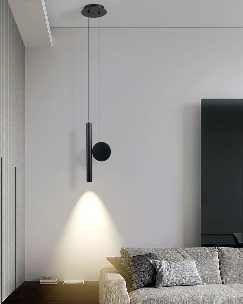 Lámpara colgante tubular ajustable WOMO-WM2078