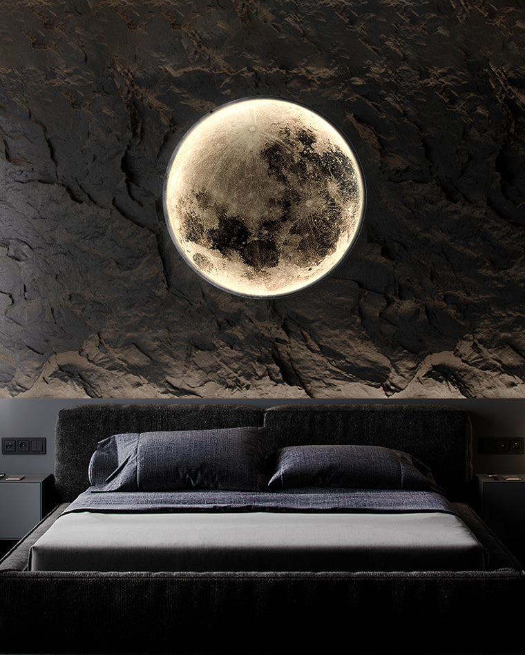 WOMO Aplique de pared redondo Luna/Tierra - WM6102