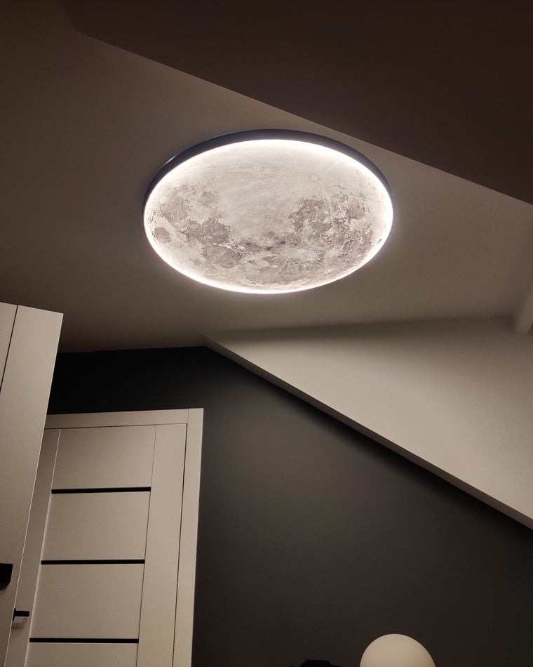WOMO Aplique de pared redondo Luna/Tierra - WM6102