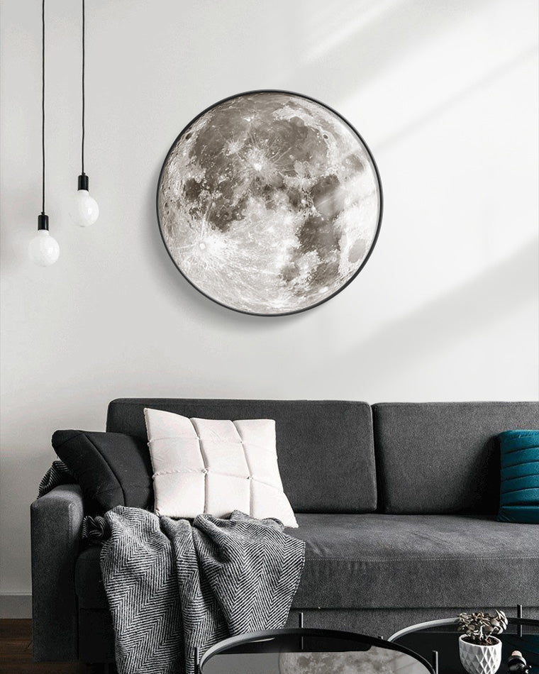 WOMO Aplique de pared redondo Luna/Tierra - WM6102