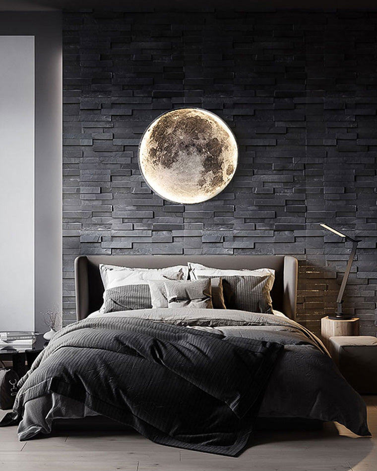 WOMO Aplique de pared redondo Luna/Tierra - WM6102