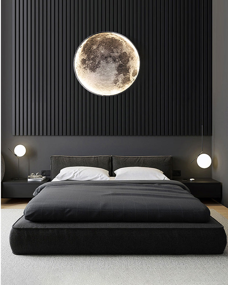WOMO Aplique de pared redondo Luna/Tierra - WM6102