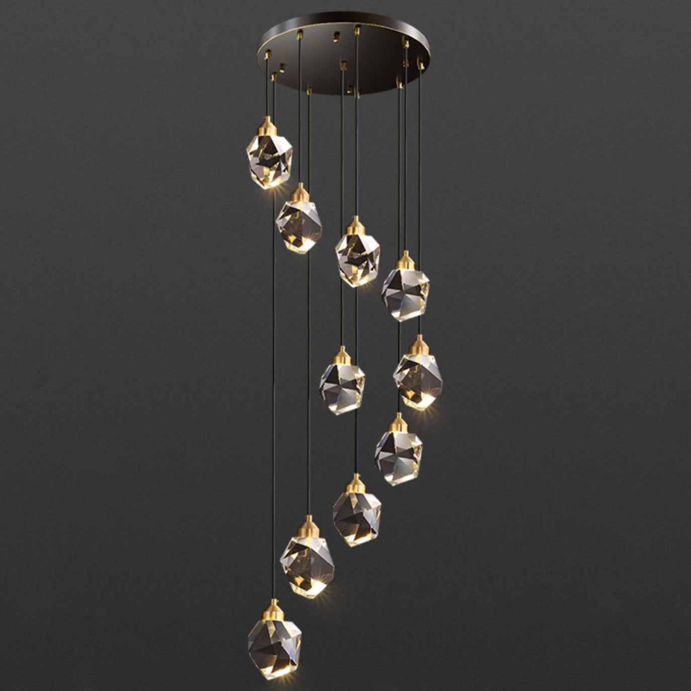 WOMO Lámparas Colgantes Cristal Múltiple Luces-WM2189