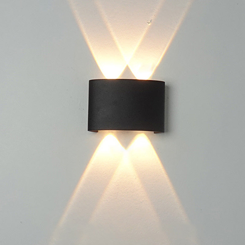 WOMO Aplique de pared para exteriores con iluminación vertical y horizontal - WM9084