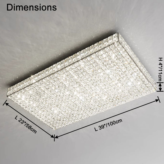 WOMO-WM1114 Square Glass Recessed Ceiling Lamp