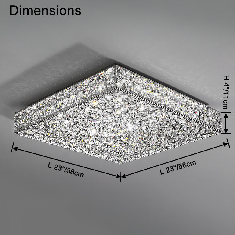 WOMO-WM1114 Square Glass Recessed Ceiling Lamp