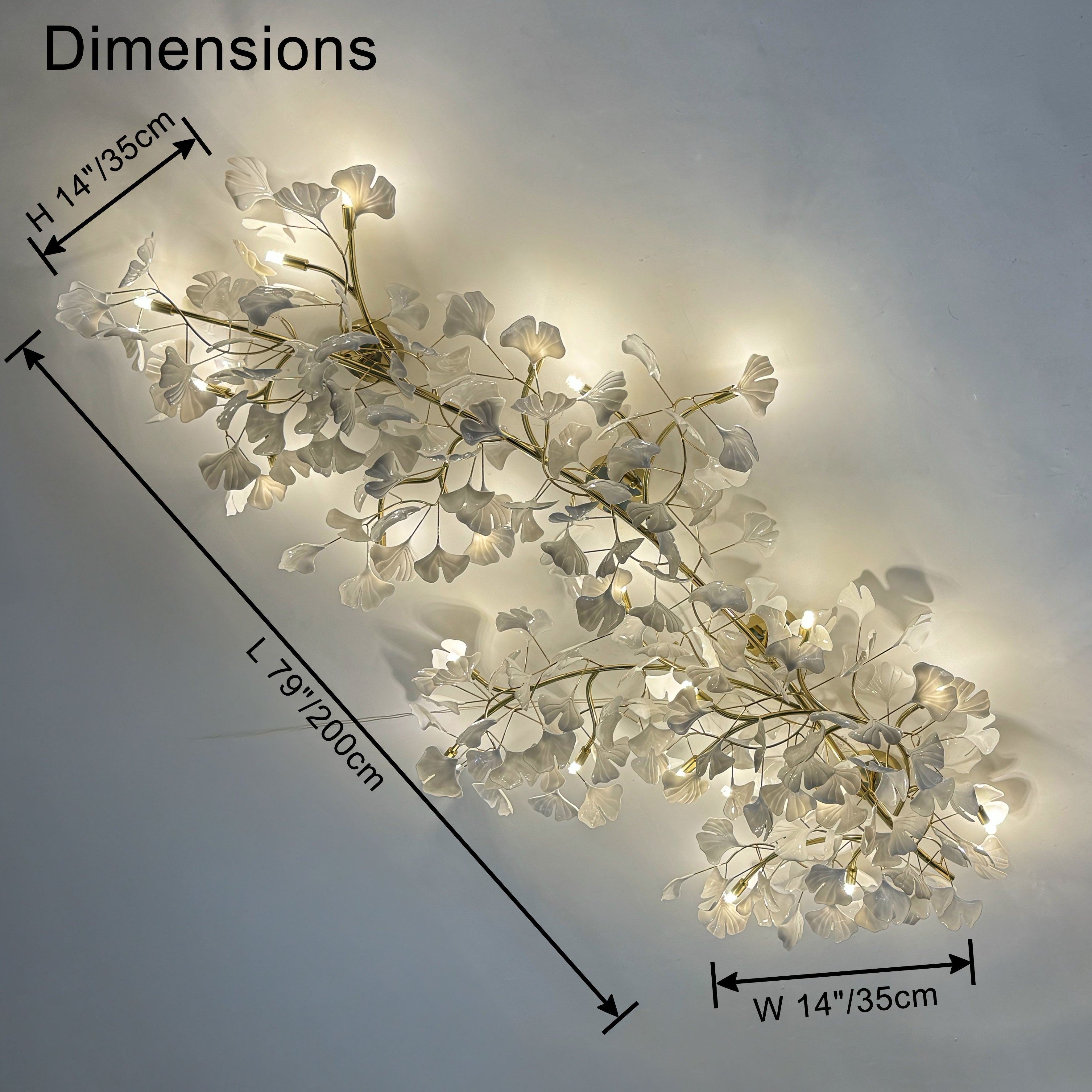 WOMO Ceramic Gingko Recessed Ceiling Lamp - WM1119