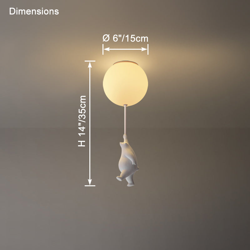 WOMO Bear Globe Ceiling Lamp - WM1123