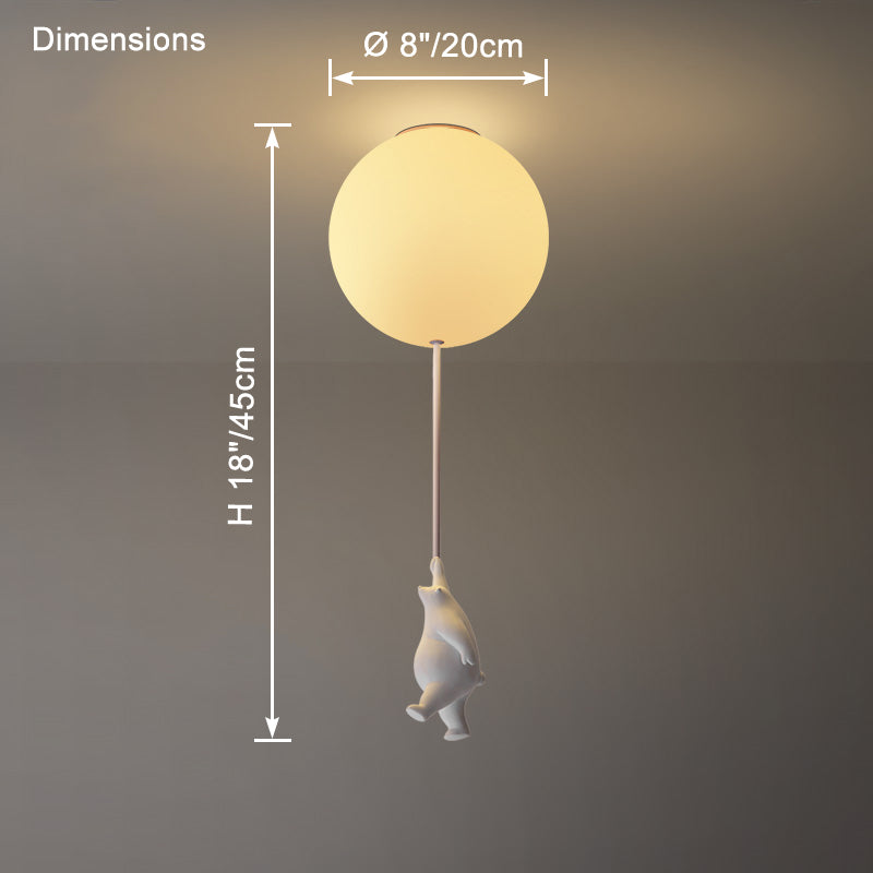 WOMO Bear Globe Ceiling Lamp - WM1123