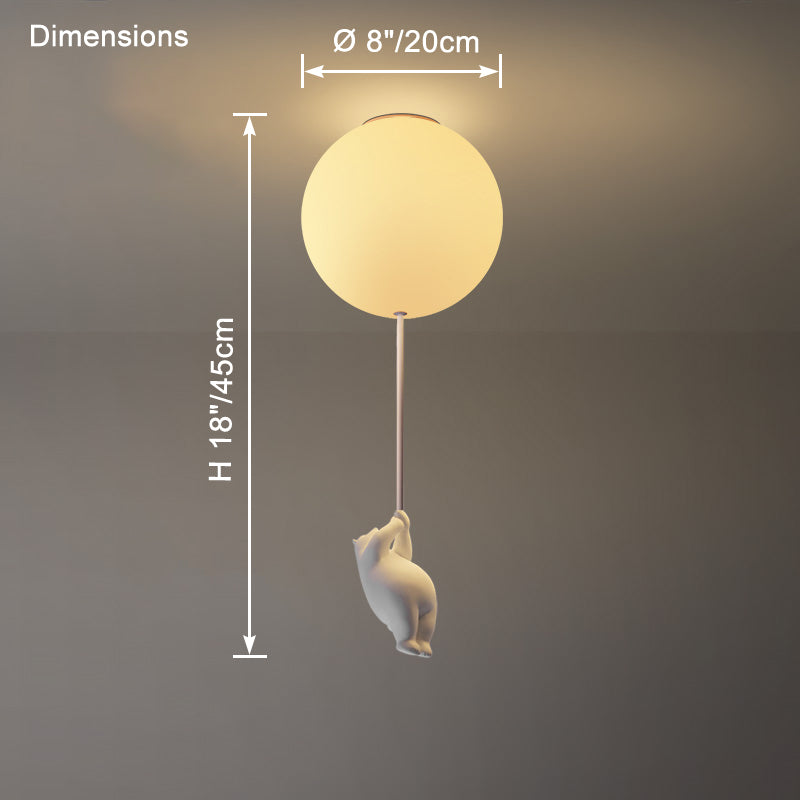 WOMO Bear Globe Ceiling Lamp - WM1123