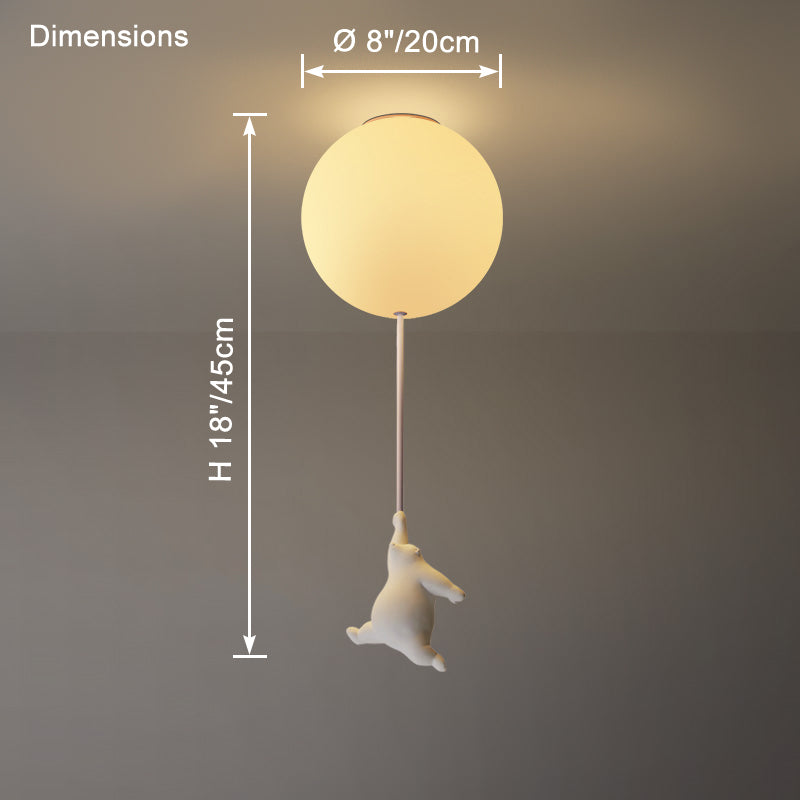 WOMO Bear Globe Ceiling Lamp - WM1123