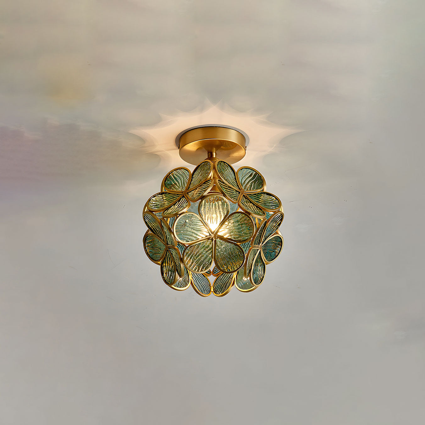 WOMO Tiffany Floral Ceiling Lamp-WM1128