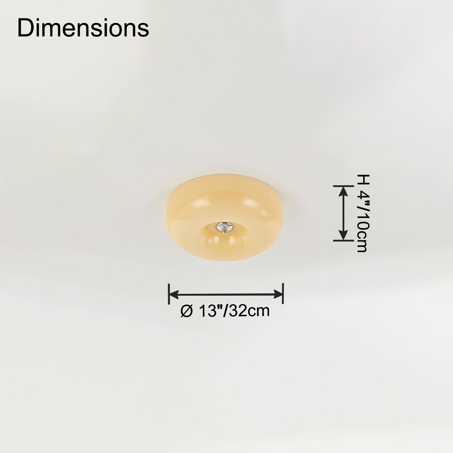 WOMO Round Milky Glass Ceiling Light - WM1134