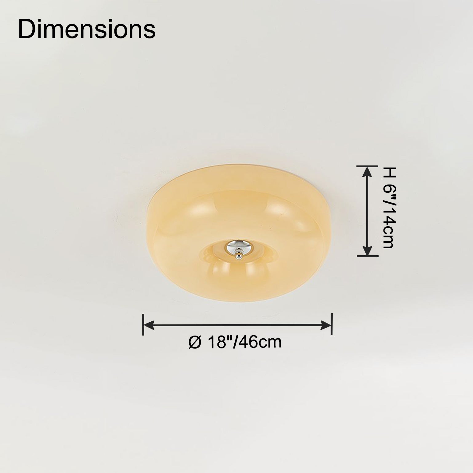 WOMO Round Milky Glass Ceiling Light - WM1134