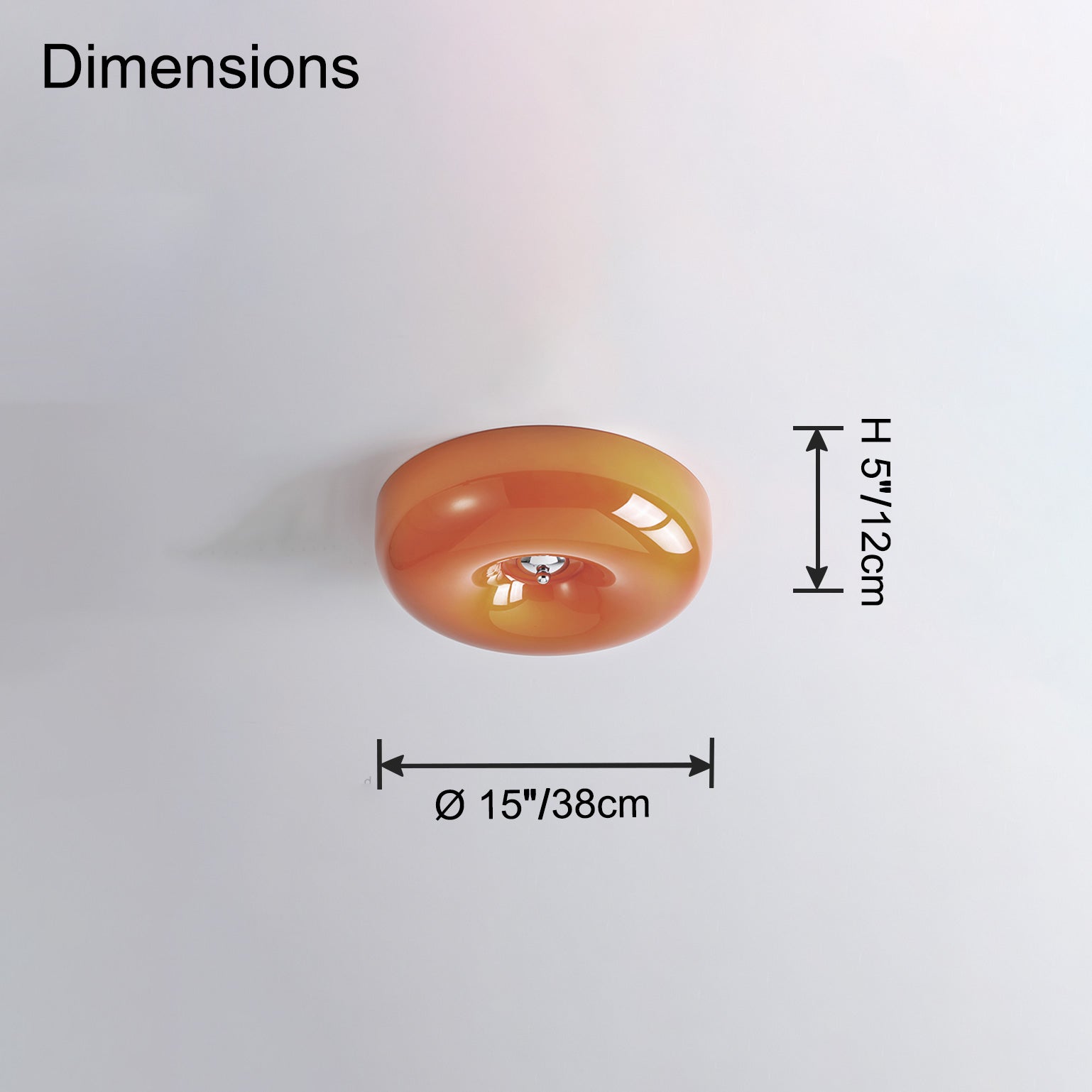 WOMO Round Milky Glass Ceiling Light - WM1134