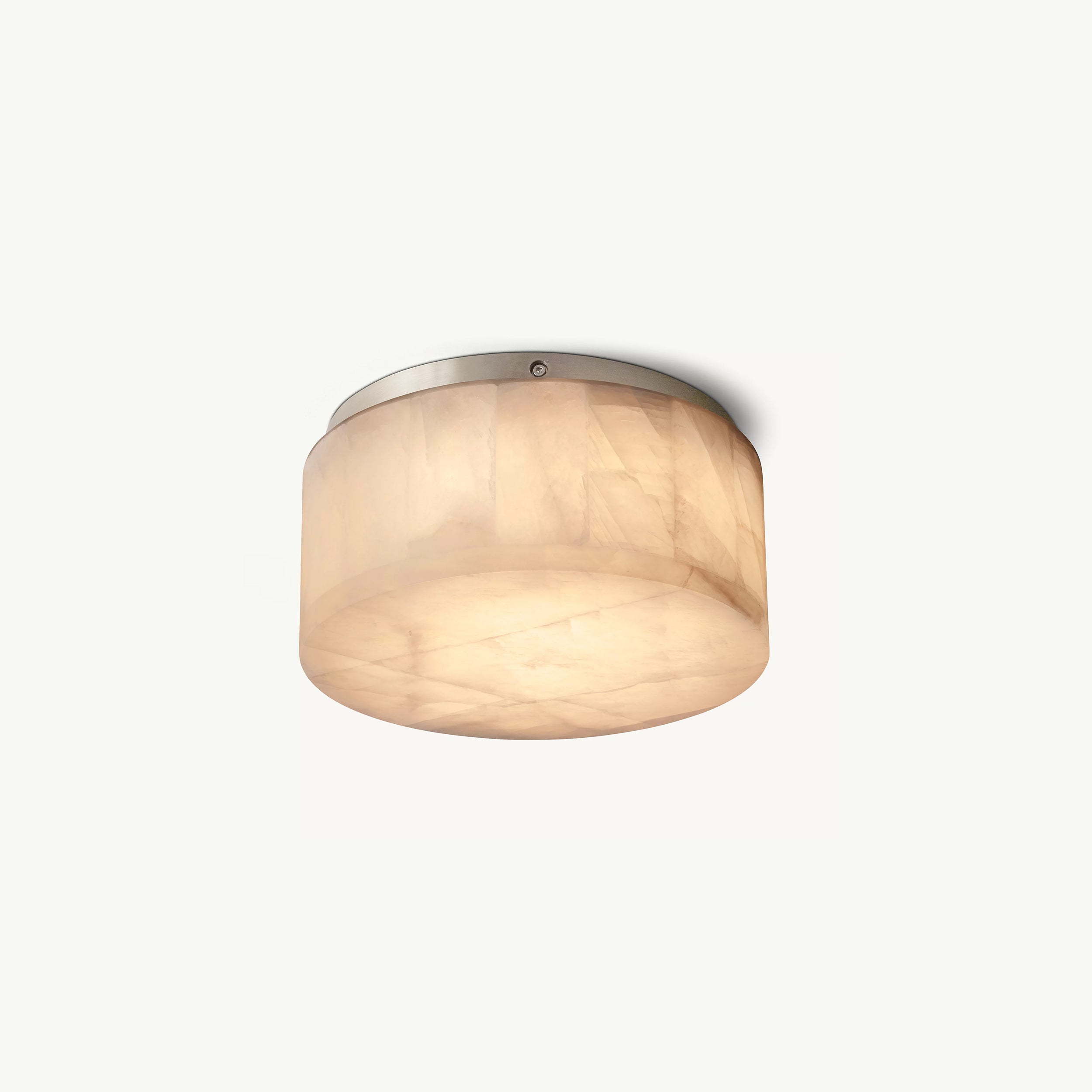 Lámpara de techo empotrada WOMO Drum Alabaster-WM1143
