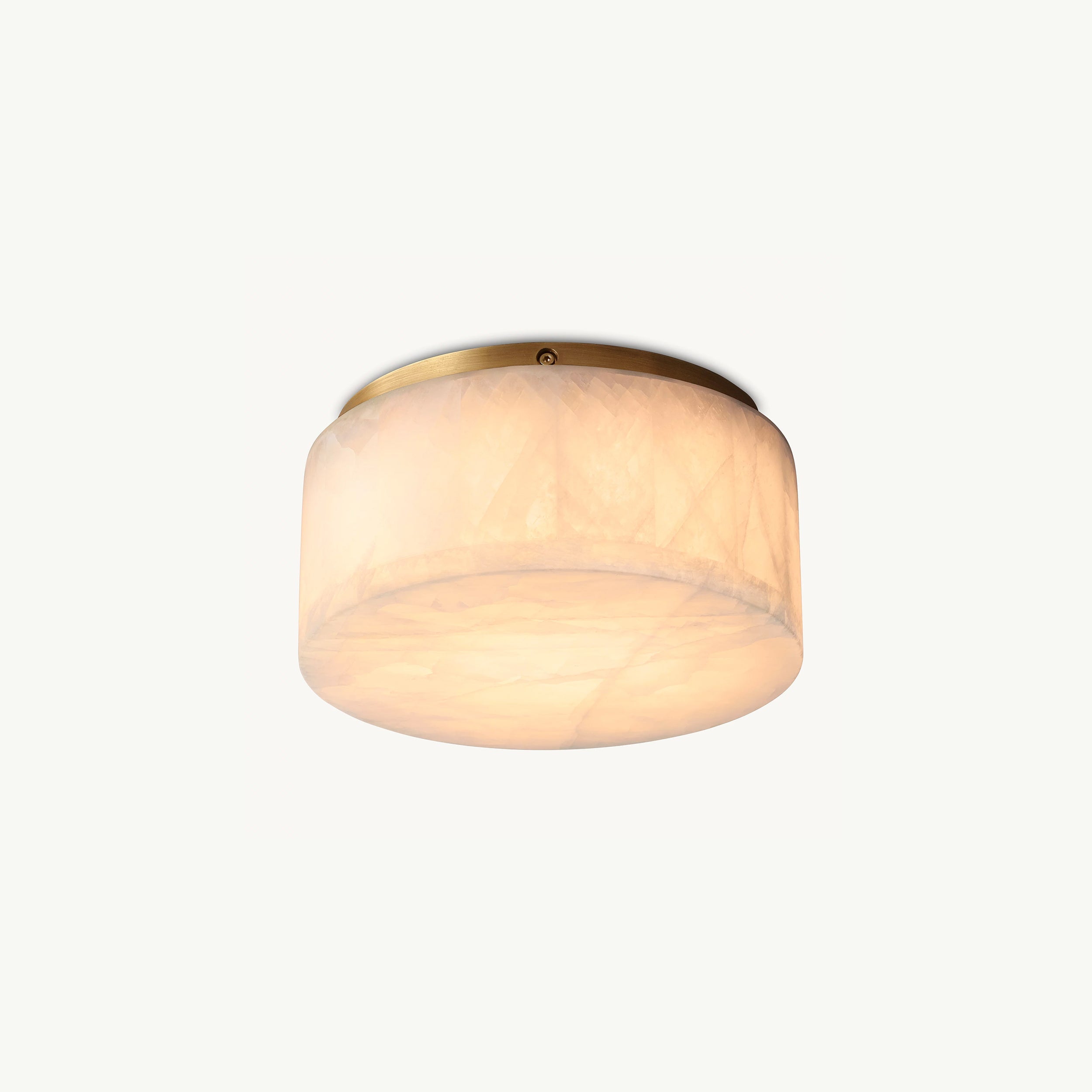 Lámpara de techo empotrada WOMO Drum Alabaster-WM1143