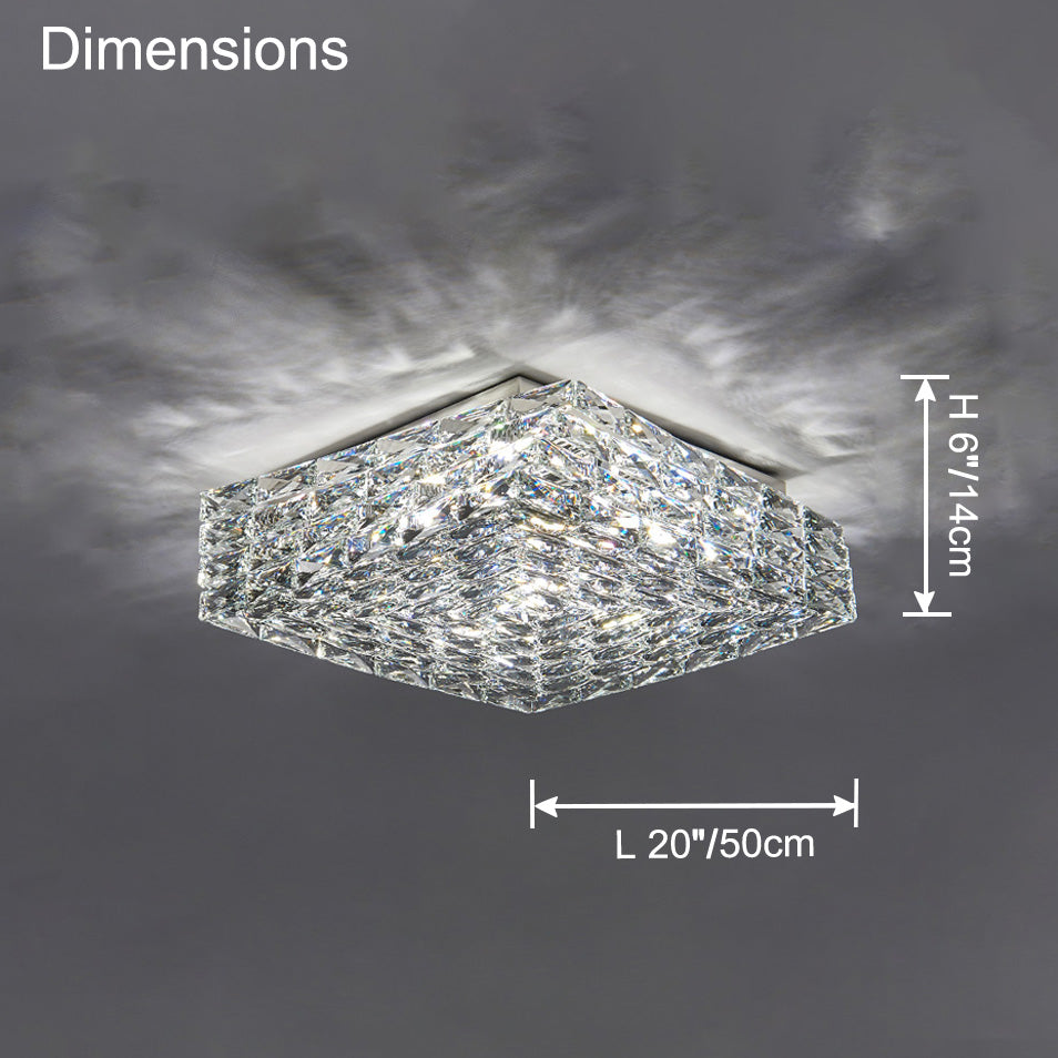 WOMO-WM1130 Square Recessed Glass Ceiling Lamp