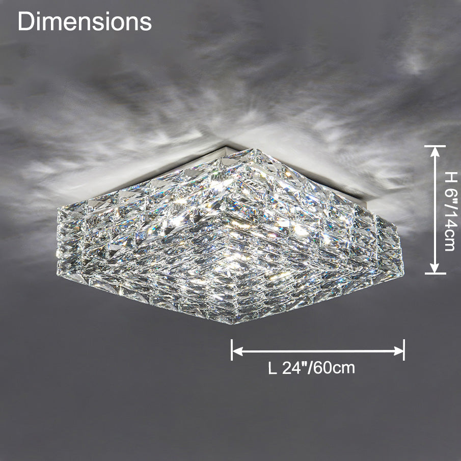 WOMO-WM1130 Square Recessed Glass Ceiling Lamp