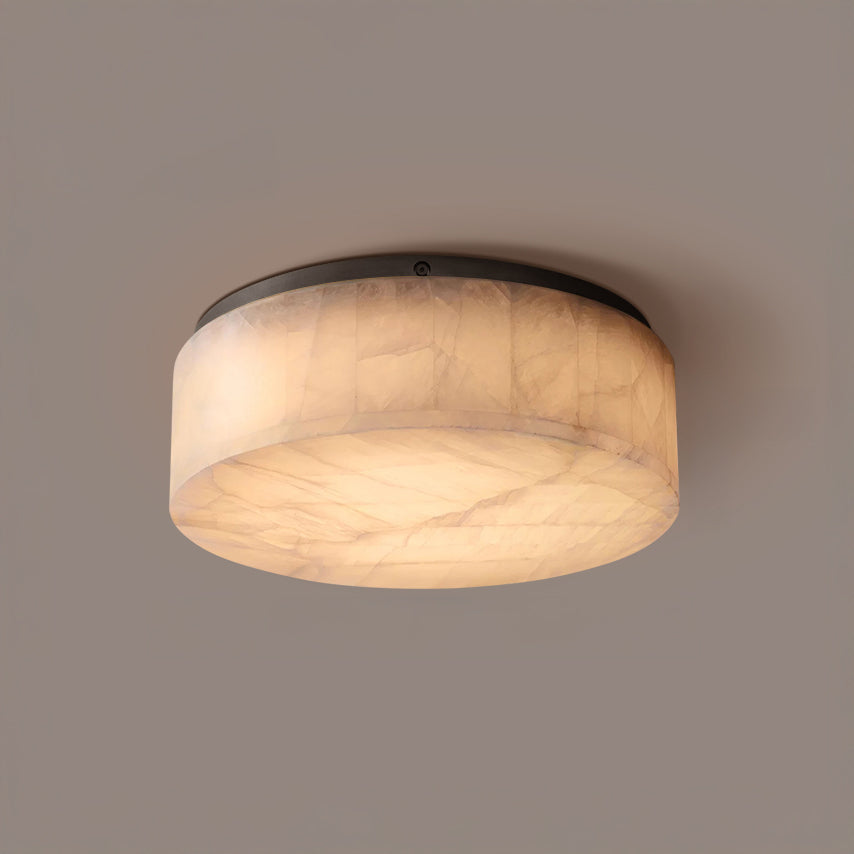 Lámpara de techo empotrada WOMO Drum Alabaster-WM1143