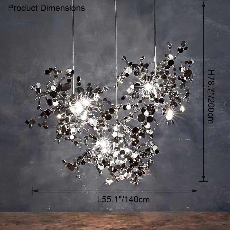 WOMO Multiple Hanging Lamps Cloud Silver/Gold-WM2042