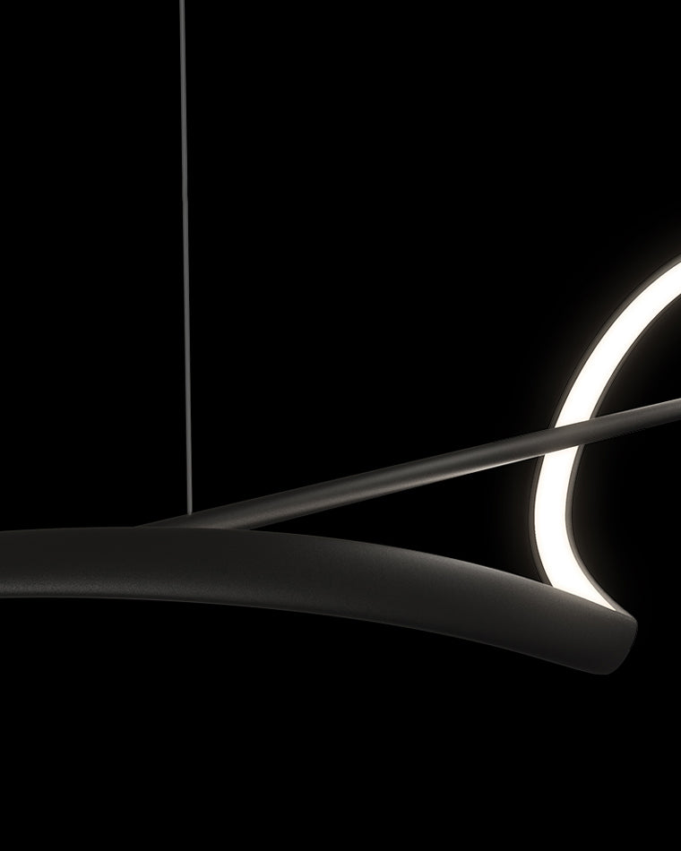 WOMO Lámparas Colgantes LED Espiral Negra - WM2299