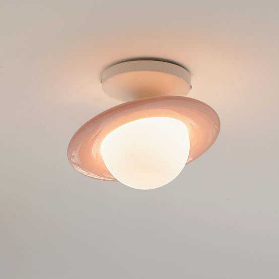 WOMO Colorful Globe Semi-Flush Mount Ceiling Light - WM1205