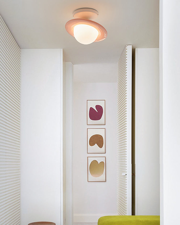WOMO Colorful Globe Semi-Flush Mount Ceiling Light - WM1205