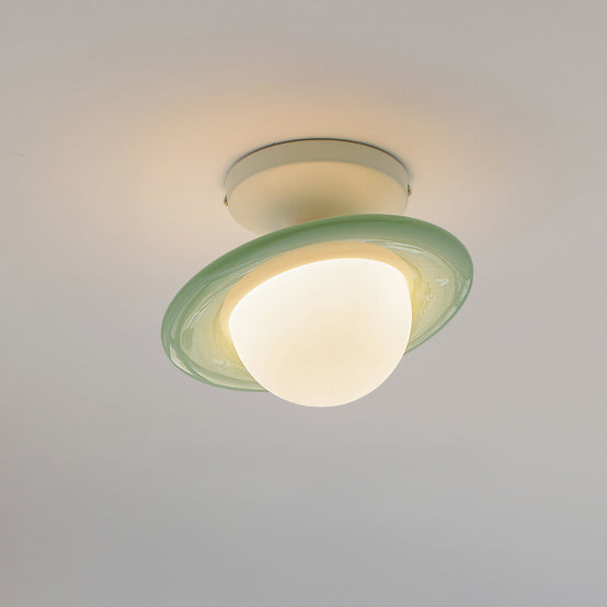 WOMO Colorful Globe Semi-Flush Mount Ceiling Light - WM1205