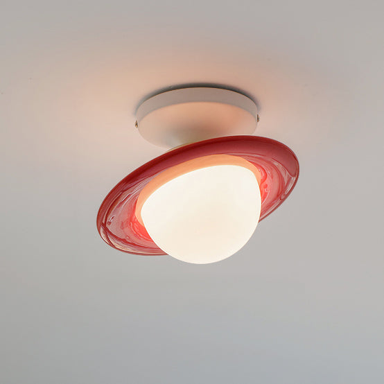 WOMO Colorful Globe Semi-Flush Mount Ceiling Light - WM1205