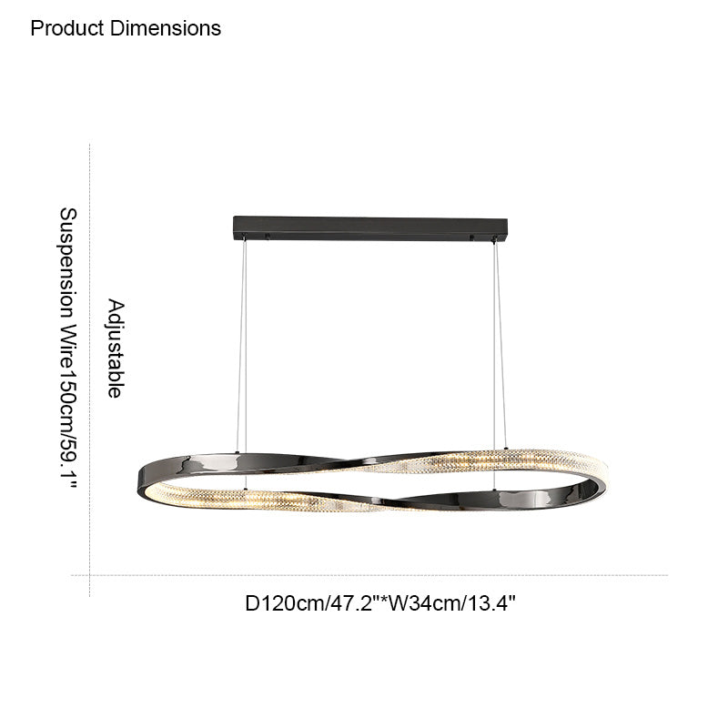 WOMO Lámparas Colgantes LED Circular Möbius-WM2128