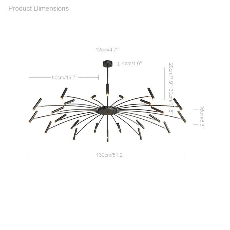 WOMO Lámparas Colgantes Tipo Candelabro Ajustable-WM2038