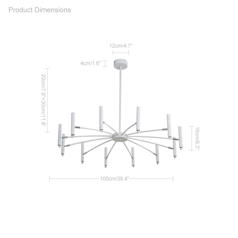 WOMO Lámparas Colgantes Tipo Candelabro Ajustable-WM2038