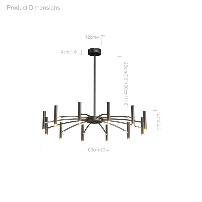 WOMO Lámparas Colgantes Tipo Candelabro Ajustable-WM2038