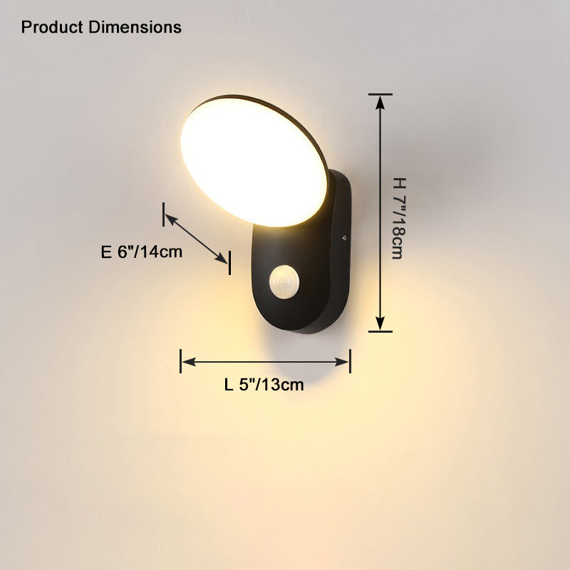 Lámpara de pared exterior con detector de movimiento WOMO-WM9085
