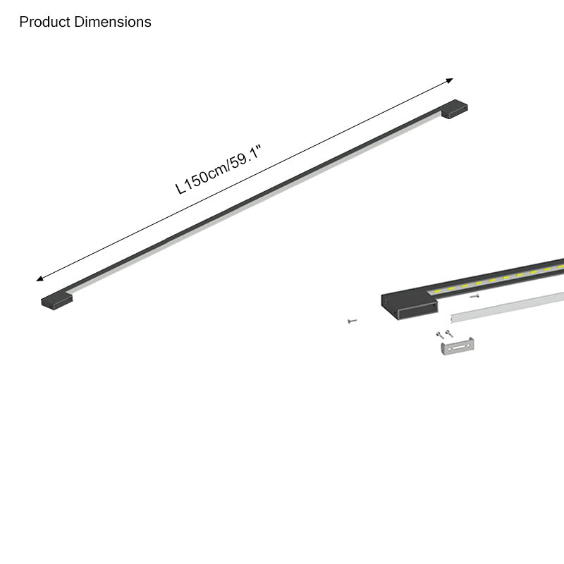 Aplique de pared lineal largo para escaleras WOMO-WM6018