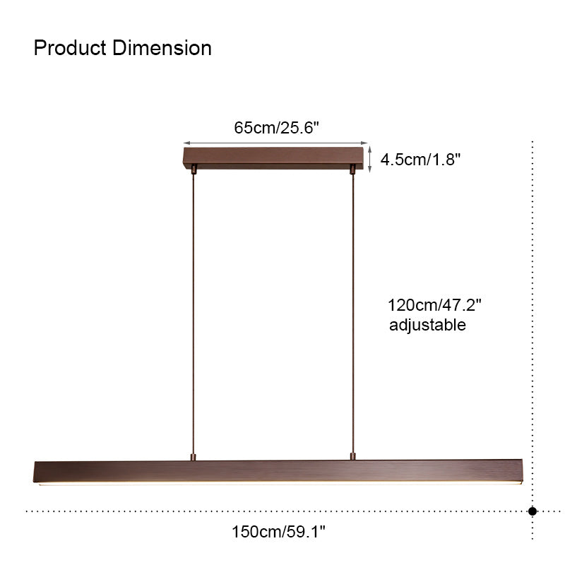 Lámpara colgante lineal minimalista para cocina WOMO-WM2002