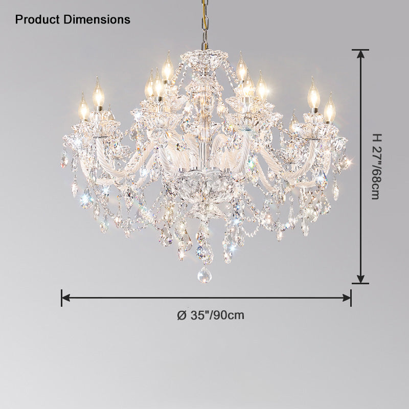 WOMO Victorian Crystal Prism Hanging Lamps - WM2340