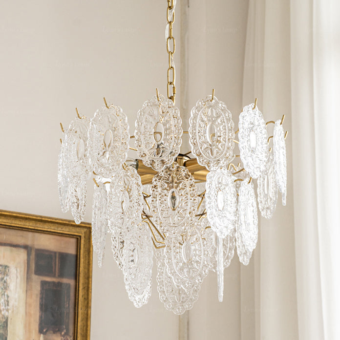 WOMO Lámparas Colgantes Cristal Texturizado Escalonado-WM2208
