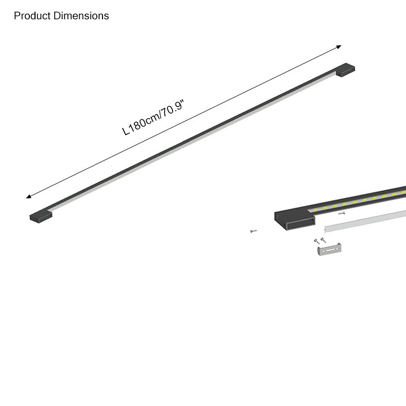 Aplique de pared lineal largo para escaleras WOMO-WM6018