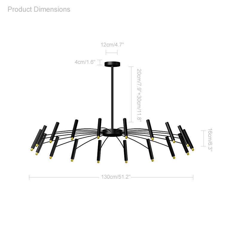 WOMO Lámparas Colgantes Tipo Candelabro Ajustable-WM2038