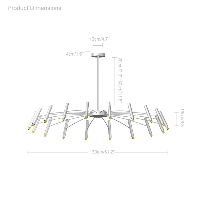 WOMO Lámparas Colgantes Tipo Candelabro Ajustable-WM2038
