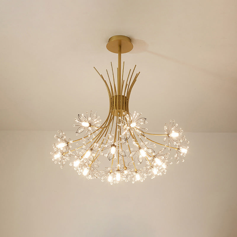 WOMO Lámparas Colgantes de Cristal con Ramillete de Gypsophila-WM2077