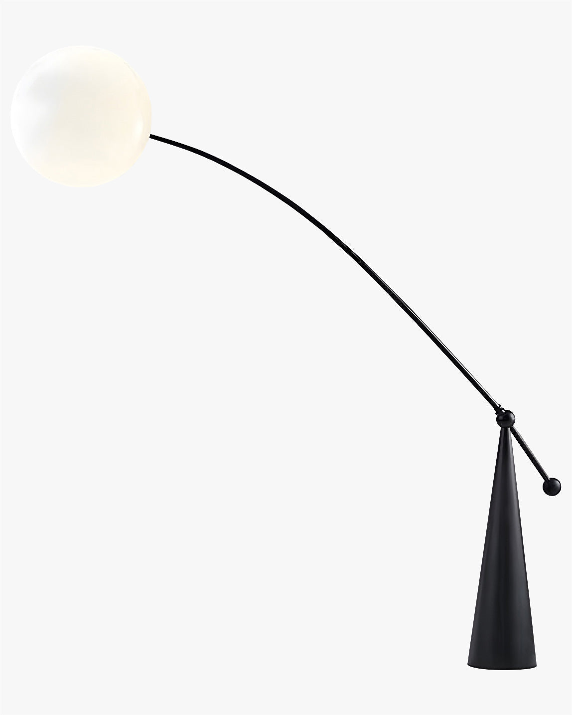 WOMO Cantilever Floor Lamp with Glass Globe - WM7129