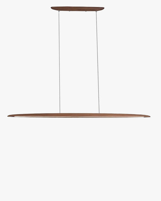 Lámpara colgante lineal LED de madera WOMO-WM2523