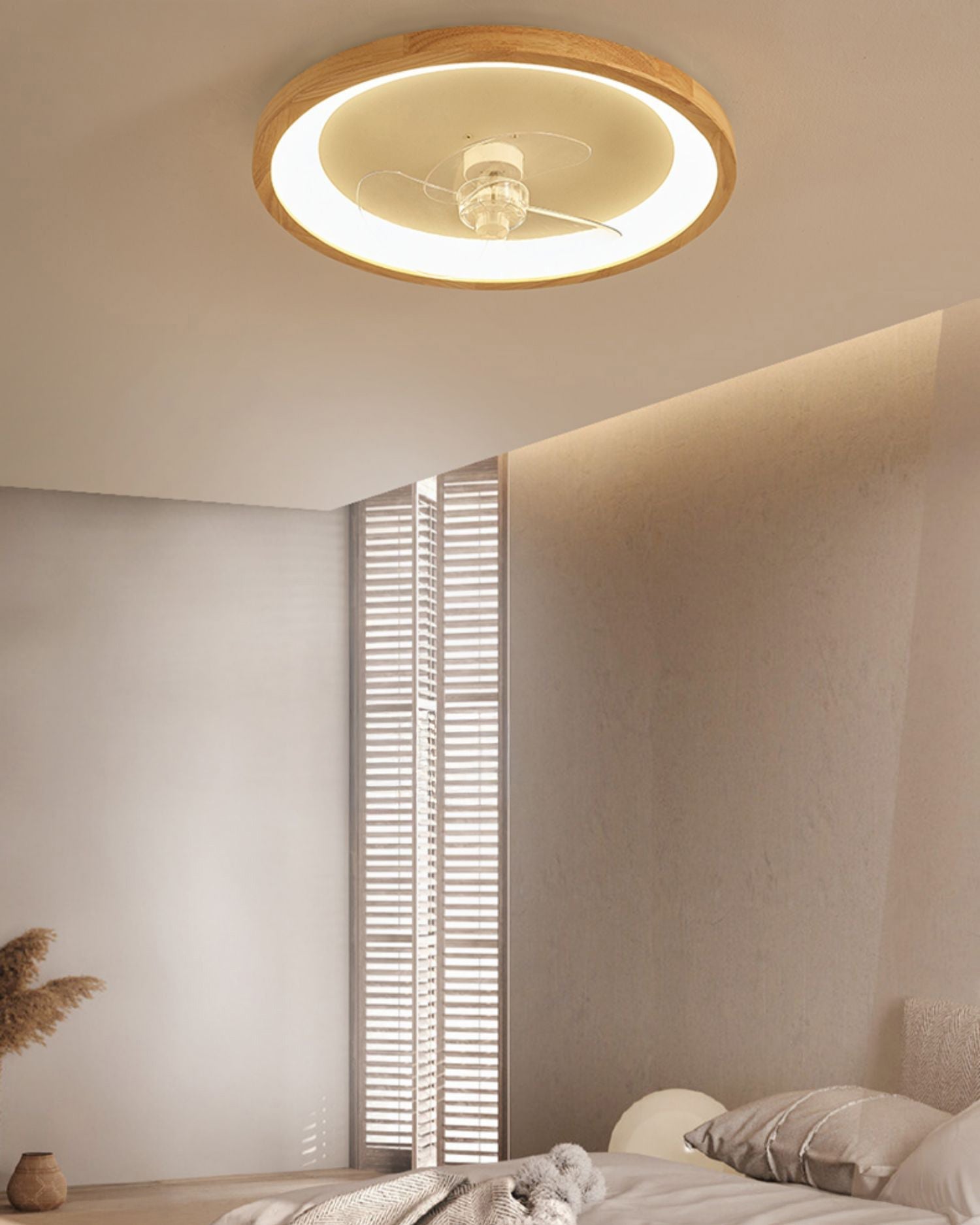 Ventilador de techo WOMO de perfil bajo con luz brillante - WM5266