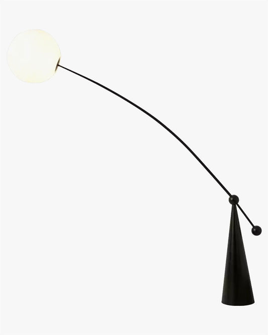 WOMO Lámpara de pie Cantilever con globo de cristal - WM7129