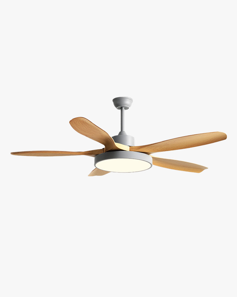 WOMO Ventiladores de techo con luz Reversible Escandinavo - WM5002