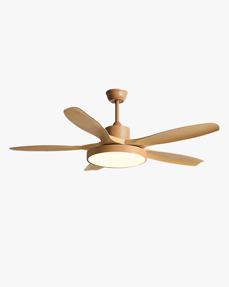 WOMO Ventiladores de techo con luz Reversible Escandinavo - WM5002