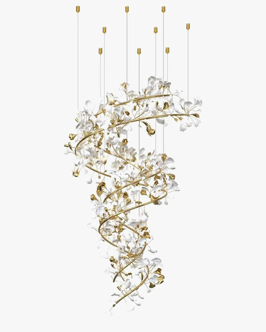 Lámpara de araña en espiral Gingko de WOMO-WM2423